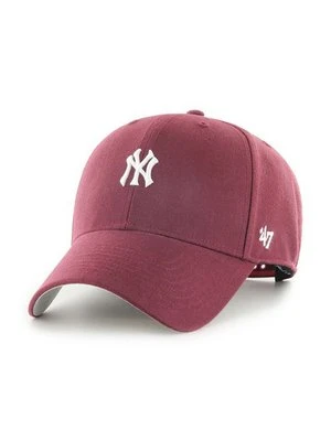 47 brand czapka MLB New York Yankees kolor bordowy z aplikacją