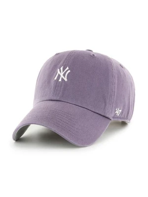 47 brand czapka MLB New York Yankees kolor fioletowy z aplikacją
