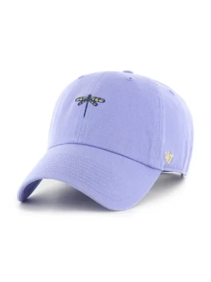 47 brand czapka z daszkiem bawełniana Animal Base Runner kolor fioletowy gładka XX-BSRIC1411GWS-LV