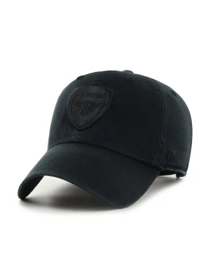 47 brand czapka z daszkiem bawełniana Arsenal FC kolor czarny z aplikacją EPL-NLRGW30GWS-BK
