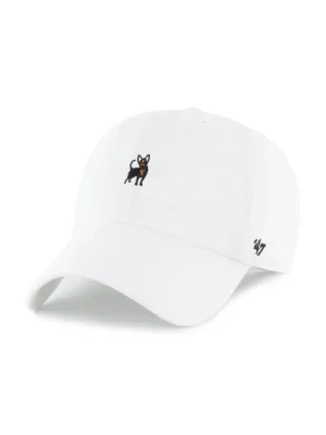 47 brand czapka z daszkiem bawełniana Dog Base Runner Icon kolor biały gładka XX-BSRIC1411GWS-WHE