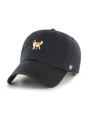 47 brand czapka z daszkiem bawełniana Dog Base Runner Icon kolor czarny gładka XX-BSRIC1411GWS-BKT