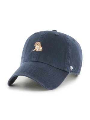 47 brand czapka z daszkiem bawełniana Dog Base Runner Icon kolor granatowy XXD-BSRIC08GWS-NY
