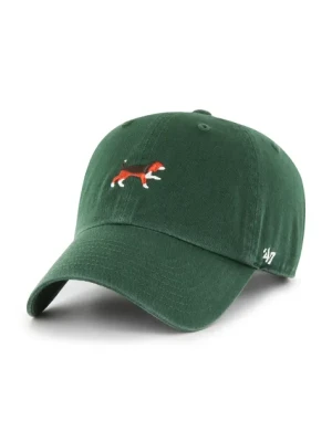 47 brand czapka z daszkiem bawełniana Dog Base Runner Icon kolor zielony gładka XX-BSRIC1411GWS-DGA