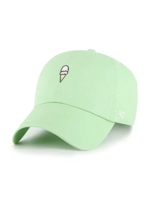 47 brand czapka z daszkiem bawełniana Food Base Runner Icon kolor zielony gładka XX-BSRIC1411GWS-HK