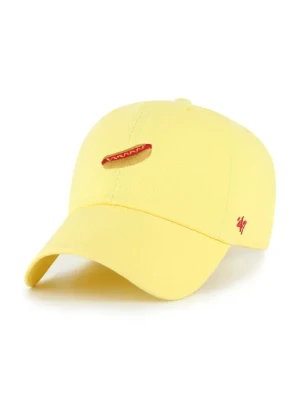 47 brand czapka z daszkiem bawełniana Food Base Runner Icon kolor żółty gładka XX-BSRIC1411GWS-MZ