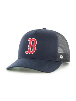 47 brand czapka z daszkiem bawełniana MLB Boston Red Sox kolor granatowy gładka B-MSHTC02GWP-NY