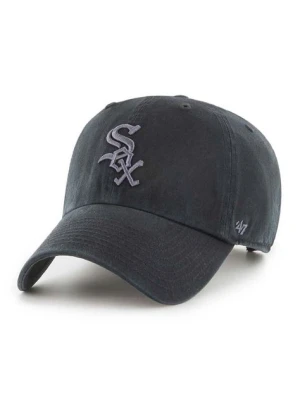 47 brand czapka z daszkiem bawełniana MLB Chicago White Sox kolor czarny z aplikacją B-RGW06GWS-BKG