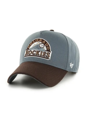47 brand czapka z daszkiem bawełniana MLB Colorado Rockies Sure Shot kolor niebieski BAS-MDTTC927GWP-S098