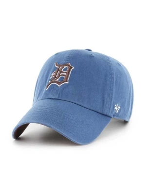 47 brand czapka z daszkiem bawełniana MLB Detroit Tigers kolor niebieski z aplikacją B-BLPRK09GWS-TBA