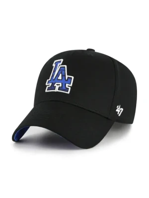 47 brand czapka z daszkiem bawełniana MLB LA Dodgers kolor czarny z aplikacją B-FIJMP12CTP-BK