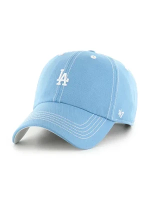 47 brand czapka z daszkiem bawełniana MLB LA Dodgers kolor niebieski gładka B-CSBCU12GWS-CO