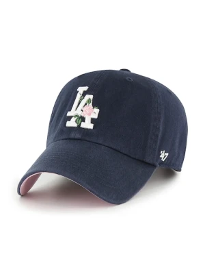 47 brand czapka z daszkiem bawełniana MLB Los Angeles Dodgers kolor granatowy B-THRNC12GWS-NY