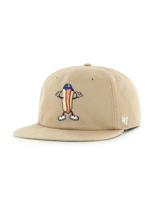47 brand czapka z daszkiem bawełniana MLB Los Angeles Dodgers kolor zielony B-CARRL12GWP-KH