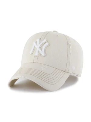 47 brand czapka z daszkiem bawełniana MLB New York Yankees beżowy