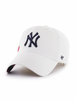 47 brand czapka z daszkiem bawełniana MLB New York Yankees biały