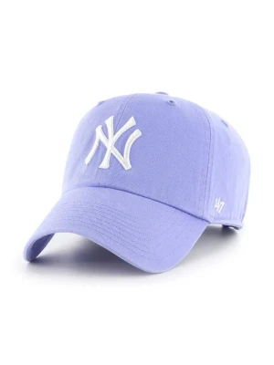 47 brand czapka z daszkiem bawełniana MLB New York Yankees fioletowy