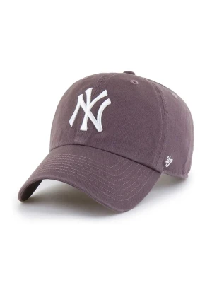 47 brand czapka z daszkiem bawełniana MLB New York Yankees fioletowy