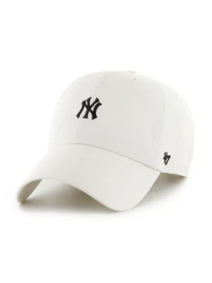 47 brand czapka z daszkiem bawełniana MLB New York Yankees kolor beżowy gładka B-FNDTN17GWS-SSA