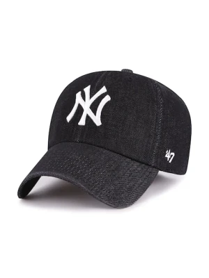 47 brand czapka z daszkiem bawełniana MLB New York Yankees kolor czarny B-LENON17DGS-BK