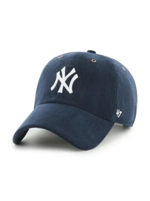 47 brand czapka z daszkiem bawełniana MLB New York Yankees kolor granatowy B-TCDCU17IWS-NY