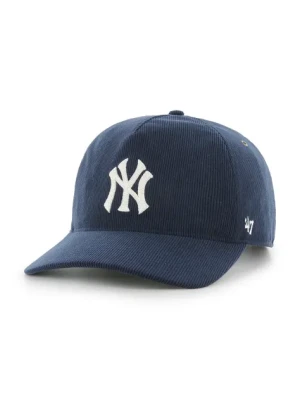 47 brand czapka z daszkiem bawełniana MLB New York Yankees kolor granatowy gładka B-TCDLC17IWP-NY