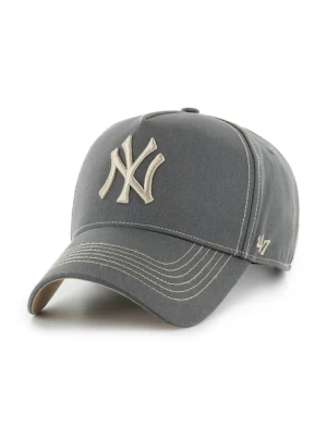 47 brand czapka z daszkiem bawełniana MLB New York Yankees kolor szary B-CONDT17GWS-CC