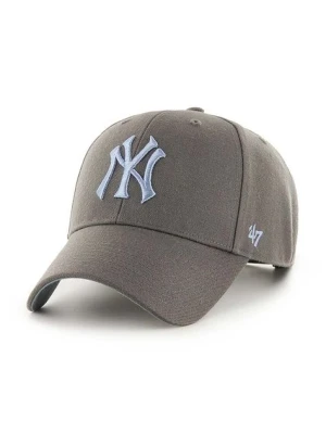47 brand czapka z daszkiem bawełniana MLB New York Yankees kolor szary z aplikacją BCPTN-SUMVP17WBP-GH01