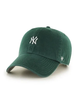 Zdjęcie produktu 47 brand czapka z daszkiem bawełniana MLB New York Yankees kolor zielony gładka B-BSRNR17GWS-DG