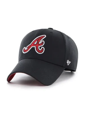 47 brand czapka z daszkiem bawełniana MLB Oakland Athletics kolor czarny z aplikacją B-FIJMP01CTP-BK