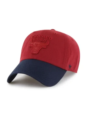 47 brand czapka z daszkiem bawełniana NBA Chicago Bulls '47 x Tommy Hilfiger kolor czerwony z aplikacją KCO-THCCU173GWL-TJ