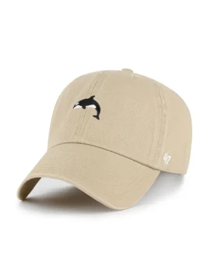 47 brand czapka z daszkiem bawełniana Orca Base Runner Icon kolor beżowy gładka XX-BSRIC1411GWS-KHE
