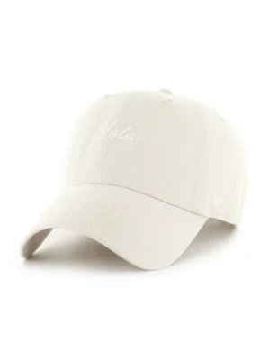 47 brand czapka z daszkiem bawełniana Phrase Base Runner Icon kolor beżowy gładka XX-BSRIC1411GWS-BN