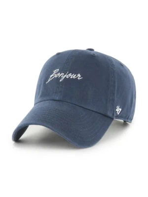 47 brand czapka z daszkiem bawełniana Phrase Base Runner Icon kolor granatowy gładka XX-BSRIC1411GWS-NYL