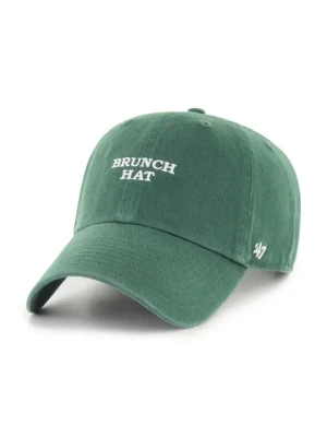 47 brand czapka z daszkiem bawełniana Phrase Base Runner Icon kolor zielony gładka XX-BSRIC1411GWS-DGC