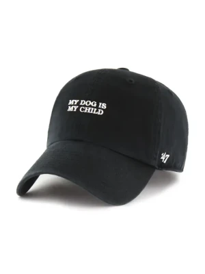 47 brand czapka z daszkiem bawełniana Slogan Base Runner Icon kolor czarny gładka XX-BSRIC1411GWS-BKC