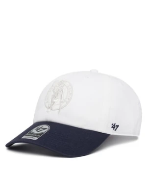 47 Brand Czapka z daszkiem Boston Celtics Tommy Hilfiger Courtside '47 Clean Up THCCU172GWL Biały