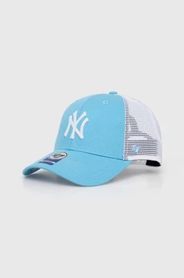 47 brand czapka z daszkiem dziecięca MLB New York Yankees Branson kolor niebieski z aplikacją BBRANS17CTP