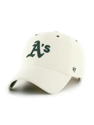 47 brand czapka z daszkiem MLB Athletics kolor szary z aplikacją B-TCDCU18IWS-SS