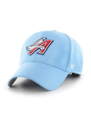 47 brand czapka z daszkiem MLB LA Angels kolor niebieski z aplikacją BCPTN-MVP04WBV-CO61