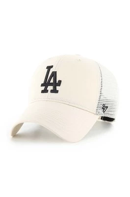 47 brand czapka z daszkiem MLB Los Angeles Dodgers kolor beżowy z aplikacją B-BRANS12CTP-NTA