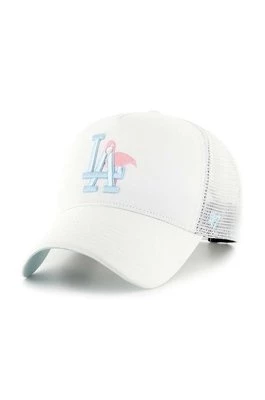 47 brand czapka z daszkiem MLB Los Angeles Dodgers kolor biały z aplikacją B-ICNDT12CTP-WH