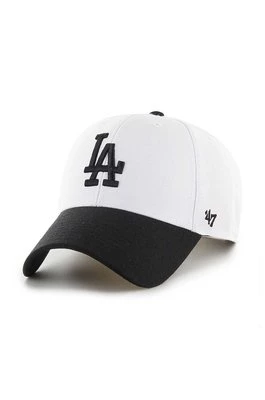 47 brand czapka z daszkiem MLB Los Angeles Dodgers kolor biały z aplikacją B-SUMTT12WBP-WH