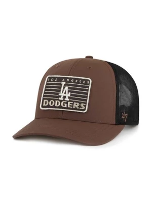 47 brand czapka z daszkiem MLB Los Angeles Dodgers kolor brązowy z aplikacją B-OUTTK12NYP-BW