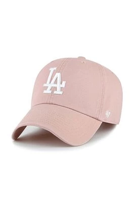 47 brand czapka z daszkiem MLB Los Angeles Dodgers kolor różowy z aplikacją B-NLRGW12GWS-DV