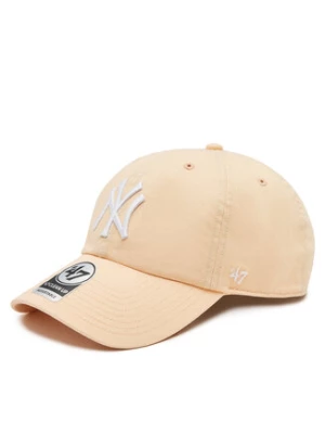 47 Brand Czapka z daszkiem Mlb New York Yankees '47 Clean Up W/ No Loop Label B-NLRGW17GWS-AF Pomarańczowy