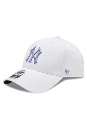 47 Brand Czapka z daszkiem Mlb New York Yankees Enamel Twist Under '47 Mvp B-ENLSP17CTP-WH Biały