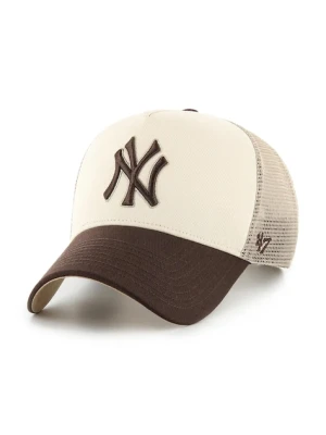 47 brand czapka z daszkiem MLB New York Yankees kolor beżowy B-BPTOM17CNP-NT