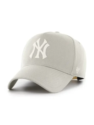 47 brand czapka z daszkiem MLB New York Yankees kolor beżowy gładka B-FNDOF17GWP-F5