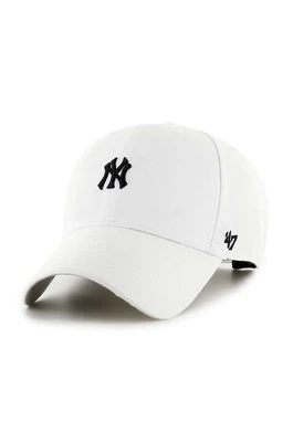 47 brand czapka z daszkiem MLB New York Yankees kolor biały z aplikacją B-BRMPS17WBP-WHA